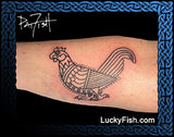Book of Kells Rooster Tattoo Design