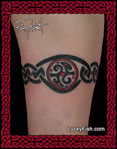 Eternal Journey Arm Band Celtic Tattoo Design