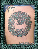 The White Stag Celtic Tattoo Design Pagan