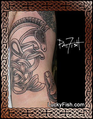 MerMule Celtic Tattoo Design