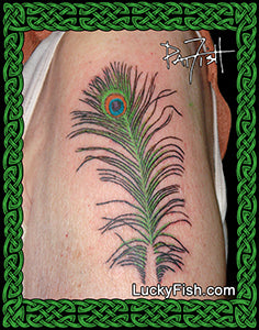 Peacock Feather Tattoo Design