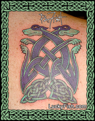 Puppy Love Celtic Tattoo Design