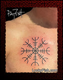 viking nordic icelandic helm awe stave