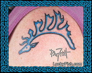 Altai Princess Deer Scythian Tattoo Design