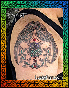 Honour Thistle Celtic Tattoo Design