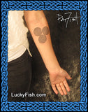 Triple Spiral Irish Celtic Tattoo Design