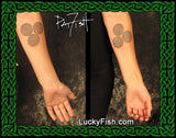 Triple Spiral Celtic Sisters Tattoo Design