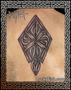 Diamond Lattice Celtic Tattoo Design