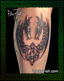 viking celtic nordic dragon tattoo