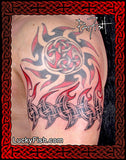 Band Celtic Shark Fin Tattoo Design