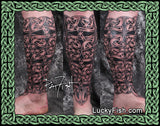 Celtic Shin Guard Tattoo Design