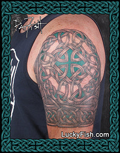irish american sleeve tattoos