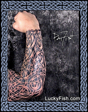 Celtic Knotwork Sleeve Tattoo Design