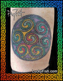 Aberlemno Cross Circle Celtic Spiral Tattoo Pattern  