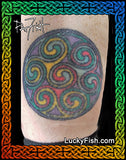 Aberlemno Cross Circle Celtic Spiral Tattoo Pattern