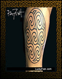 Aberlemno Celtic spirals stretched