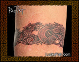 Celtic Four Dragon Band Tettoo Design 3