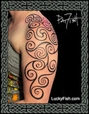 Spiral Queen Celtic Pictish Tattoo Design 2