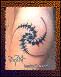 crop circle triple julia set tattoo