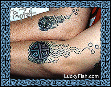 Halley's Comet Celtic Tattoo Design