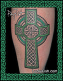 St Patrick's High Cross Celtic Tattoo Design
