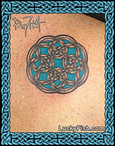 Grandmother Knot Celtic Circle Tattoo Design