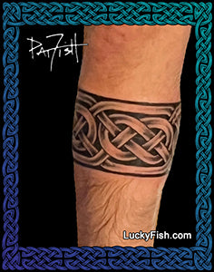 Celtic band forearm tattoo