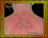 Brotherhood Knot Celtic Triangular Tattoo Design