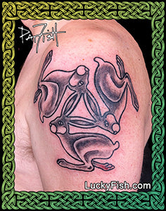 Celtic Triple Hares Tattoo Design