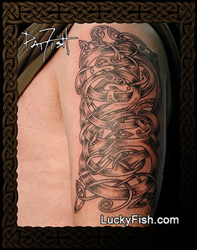 St. Matthew's Dogs Celtic Tattoo Design