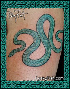 newgrange snake tattoo design