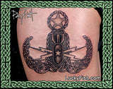 Celtic Explosive Ordnance Disposal Badge Tattoo Design
