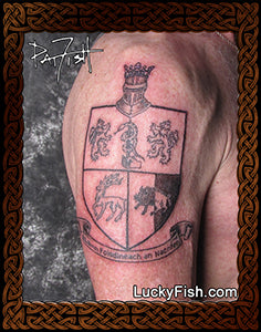 Sullivan Family Crest tattoo design