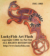 Minx Celtic Cat Tattoo Design 1