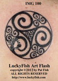 Triplicate Goddess Celtic Tattoo Design 1