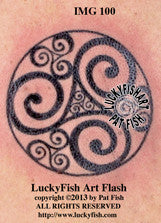 Triplicate Goddess Celtic Tattoo Design 3
