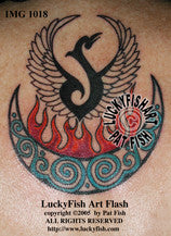 Convocation Phoenix Pictish Tattoo Design 1