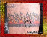 Greek Fire Tattoo Design 2