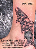 Knotwork Salmon Celtic Tattoo Design 3