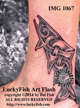 Atlantic Salmon Tattoo Celtic Knotwork Design