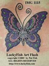 Mystic Flight Butterfly Tattoo Design 1