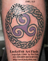 Couples Spiral Knot Celtic Tattoo Design 1