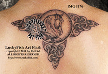 Wild Stallion Celtic Tattoo Design