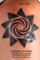 Nine Pointed Star Tribal Tattoo Design 1