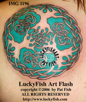 Triune Tree Celtic Tattoo Design 1