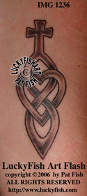 Welsh Love Spoon Celtic Tattoo Design 1