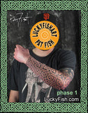 Long Body Armor Celtic Chain Maille Tattoo Design
