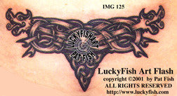 Sea Dragons Celtic Viking Tattoo Design 1