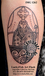 Saint Brendan Tattoo Design 1