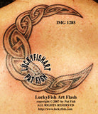 Lunar Crescent Celtic Tattoo Design 